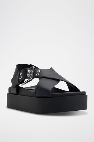 Sandali platform Naluu - Nero