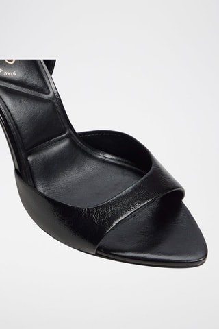 Sandali con tacco in pelle Forevermore - Nero