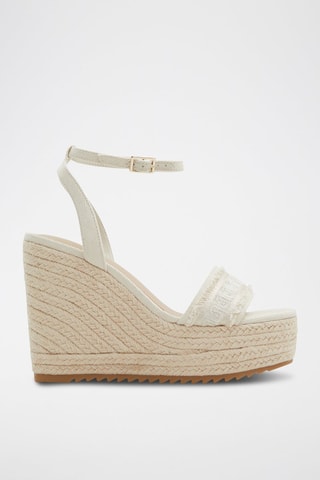 Sandali con zeppa Aberitram - Beige