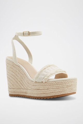 Sandali con zeppa Aberitram - Beige