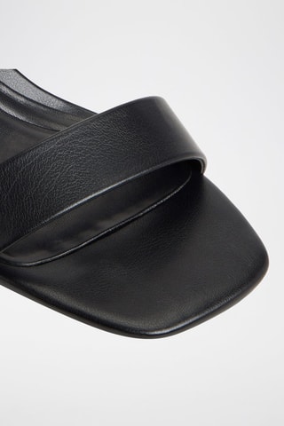 Sandali con tacco e zeppa Charliee - Nero