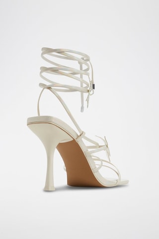 Sandali alti con tacco Bouquet - Bianco