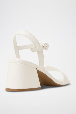 Sandali con tacco Charliee - Bianco