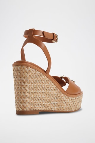 Sandali con zeppa Ybylin - Marrone