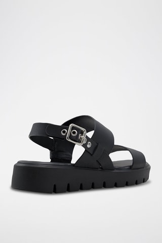 Sandali platform Nevra - Nero