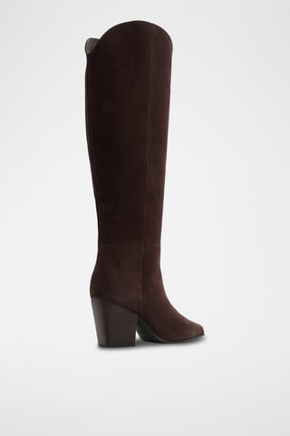 Stivali in pelle Kaely - Marrone scuro