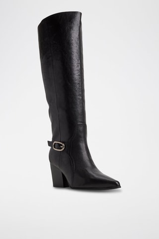 Stivali in pelle Saddle-Wc - Nero