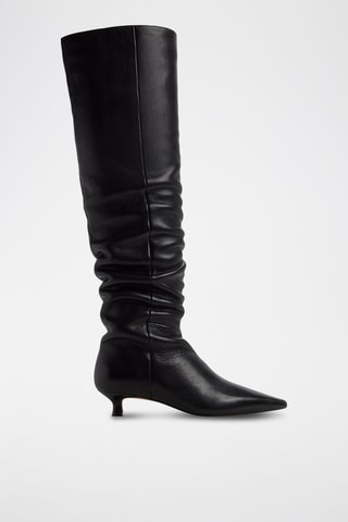 Stivali in pelle Muttsee - Nero