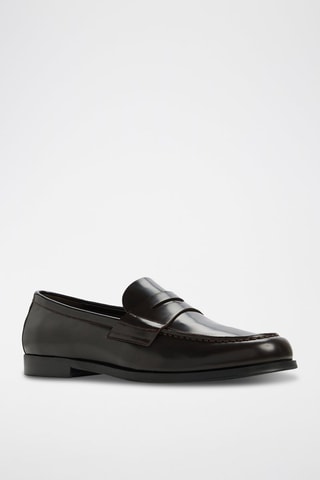 Mocassini in pelle verniciata Keifer - Marrone