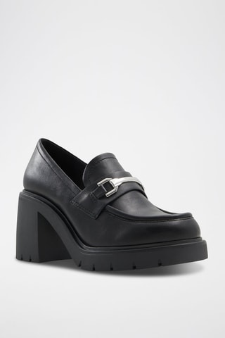Mocassini con tacco platform Pandora - Nero
