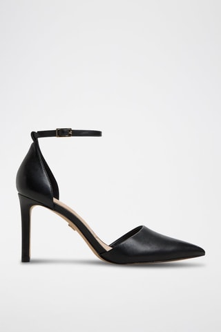 Décolleté in pelle Jenine - Nero