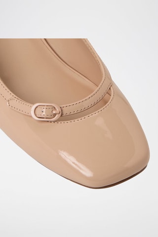 Scarpe baby con tacco in vernice Harperrr - Beige