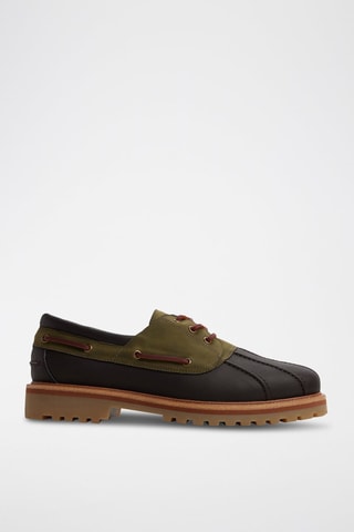 Scarpe da barca in pelle Finn - Kaki