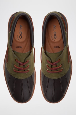 Scarpe da barca in pelle Finn - Kaki