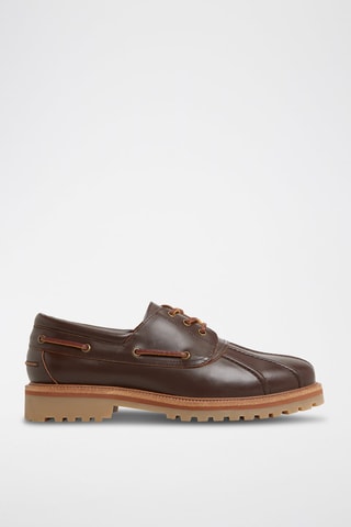 Scarpe da barca in pelle Finn - Marrone