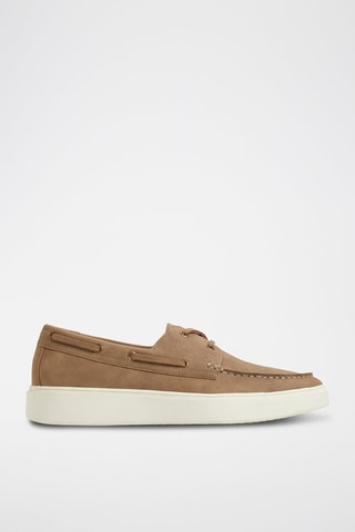 Scarpe da barca platform Bianci - Taupe