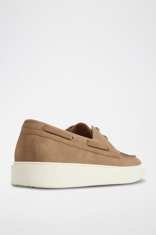Scarpe da barca platform Bianci - Taupe