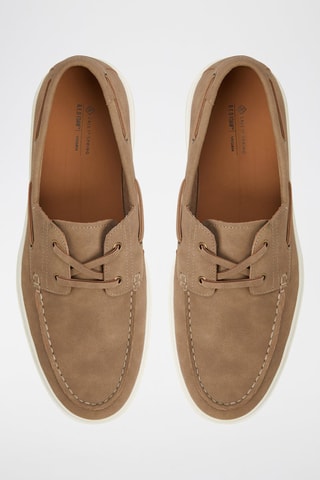 Scarpe da barca platform Bianci - Taupe