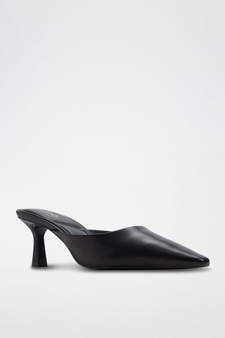 Sandali con tacco in pelle Goldenlight - Nero