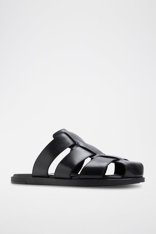 Ciabatte in pelle Marais - Nero