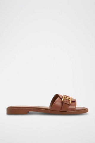 Ciabatte in pelle Dallaedar - Marrone