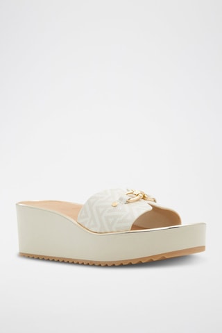 Sandali con tacco platform Beriana - Bianco