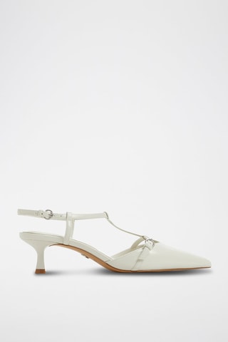 Mary Jane con tacco in vernice Galatrix - Bianco