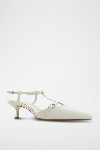 Mary Jane con tacco in vernice Galatrix - Bianco