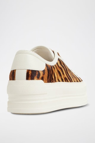 Sneakers platform in pelle Rayes - Bianco