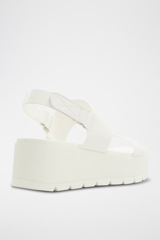 Sandali con zeppa Thila - Bianco