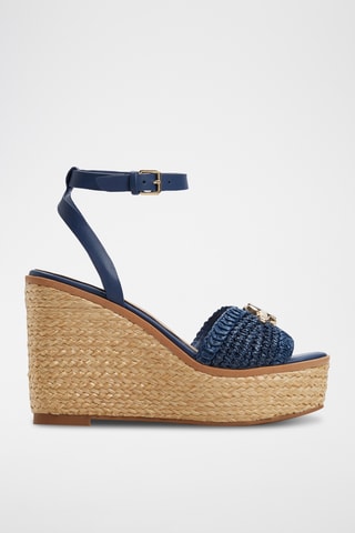 Sandali con zeppa Ybylin - Navy