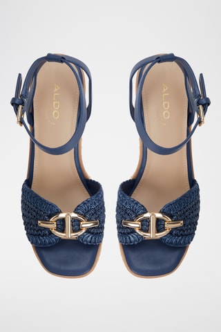 Sandali con zeppa Ybylin - Navy