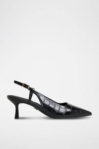 Décolleté in pelle Adan - Nero