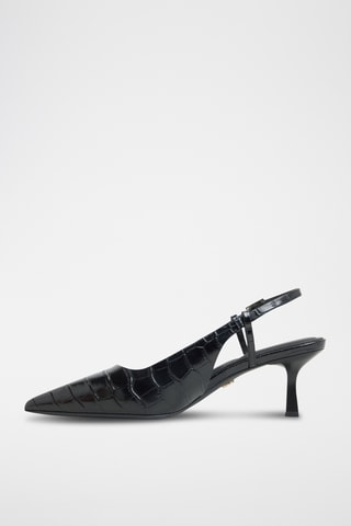 Décolleté in pelle Adan - Nero