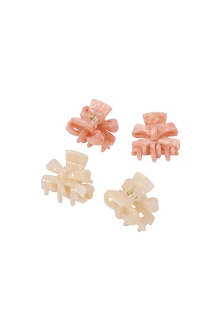 4 pinze per capelli Peekabow - Rosa chiaro