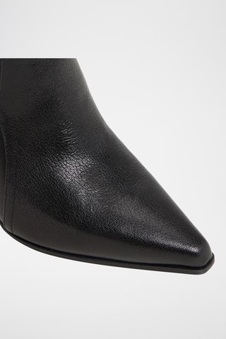 Stivaletti in pelle Saddle - Nero
