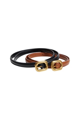 2 cinture Hibisci - Nero e marrone