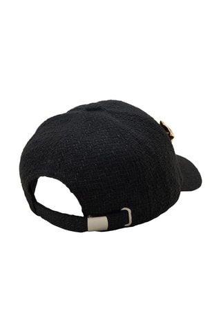 Cappellino in tweed Dapper - Nero