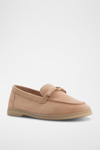 Mocassini in pelle scamosciata Elizie-In - Beige