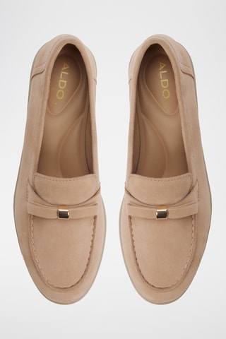 Mocassini in pelle scamosciata Elizie-In - Beige