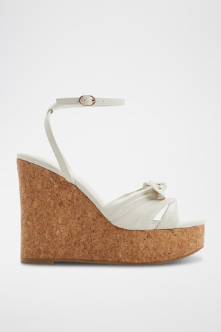 Sandali con zeppa Tainah - Bianco