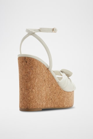 Sandali con zeppa Tainah - Bianco