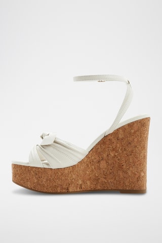 Sandali con zeppa Tainah - Bianco