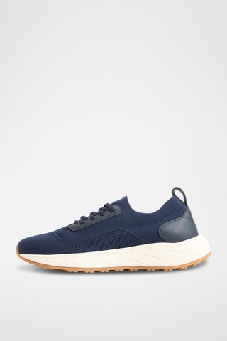 Sneakers in pelle Zayd - Navy