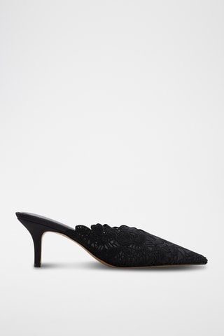 Ciabatte con tacco Galina - Nero