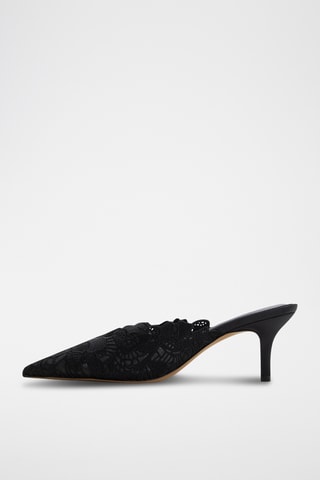 Ciabatte con tacco Galina - Nero