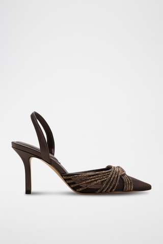 Décolleté Elegamesh - Marrone scuro