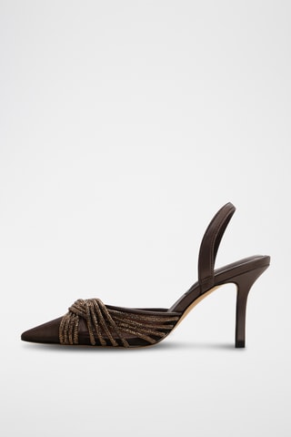Décolleté Elegamesh - Marrone scuro