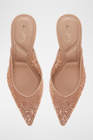 Ciabatte con tacco Gamila - Marrone chiaro