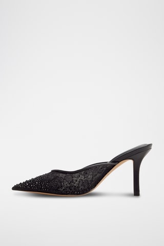 Ciabatte con tacco Gamila - Nero